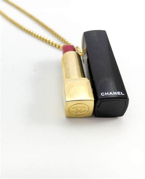 chanel candy necklace price|Chanel lipstick necklace.